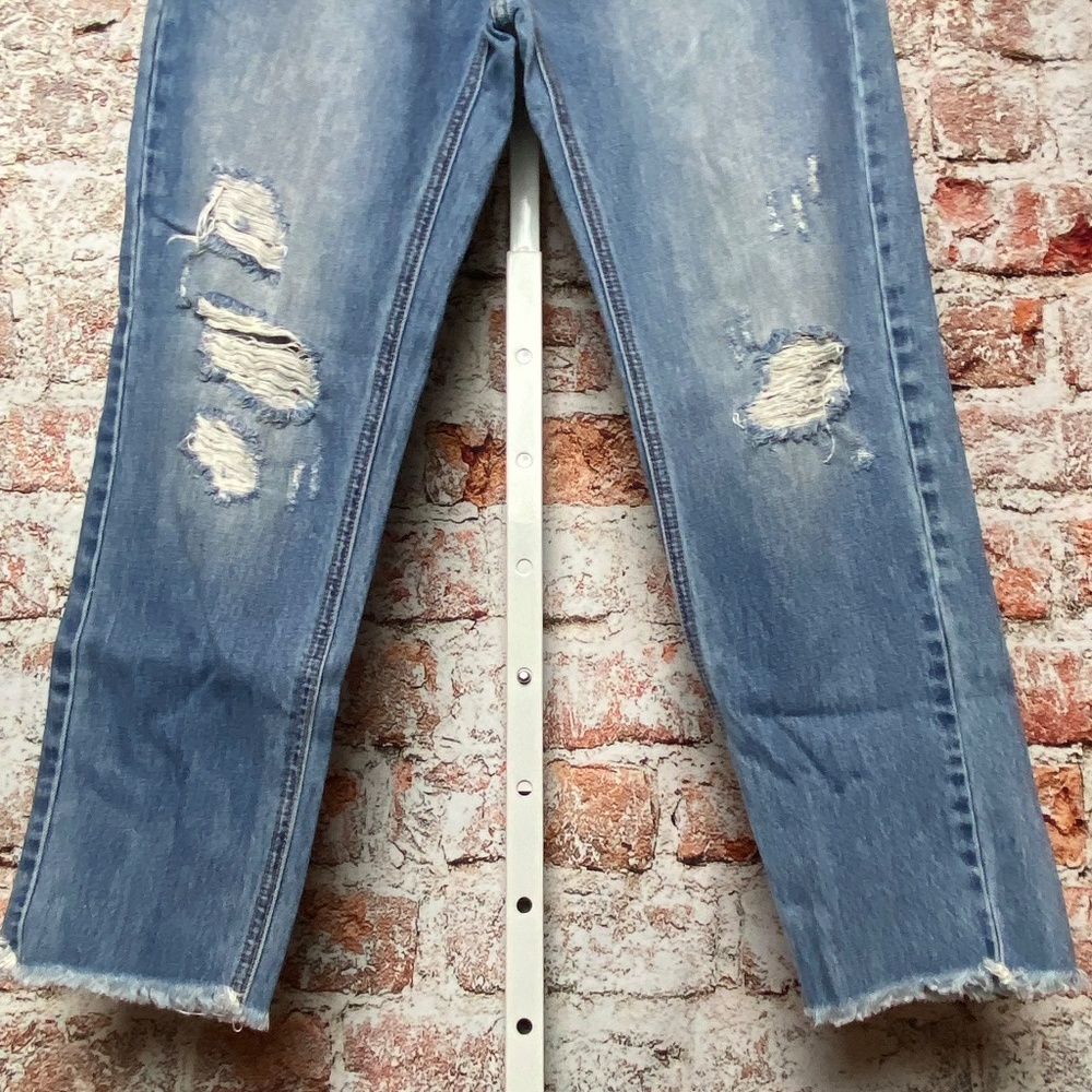 One x One Teaspoon Womenʻs Distressed White Wash Jeans Size 28 - Picture 2 of 11